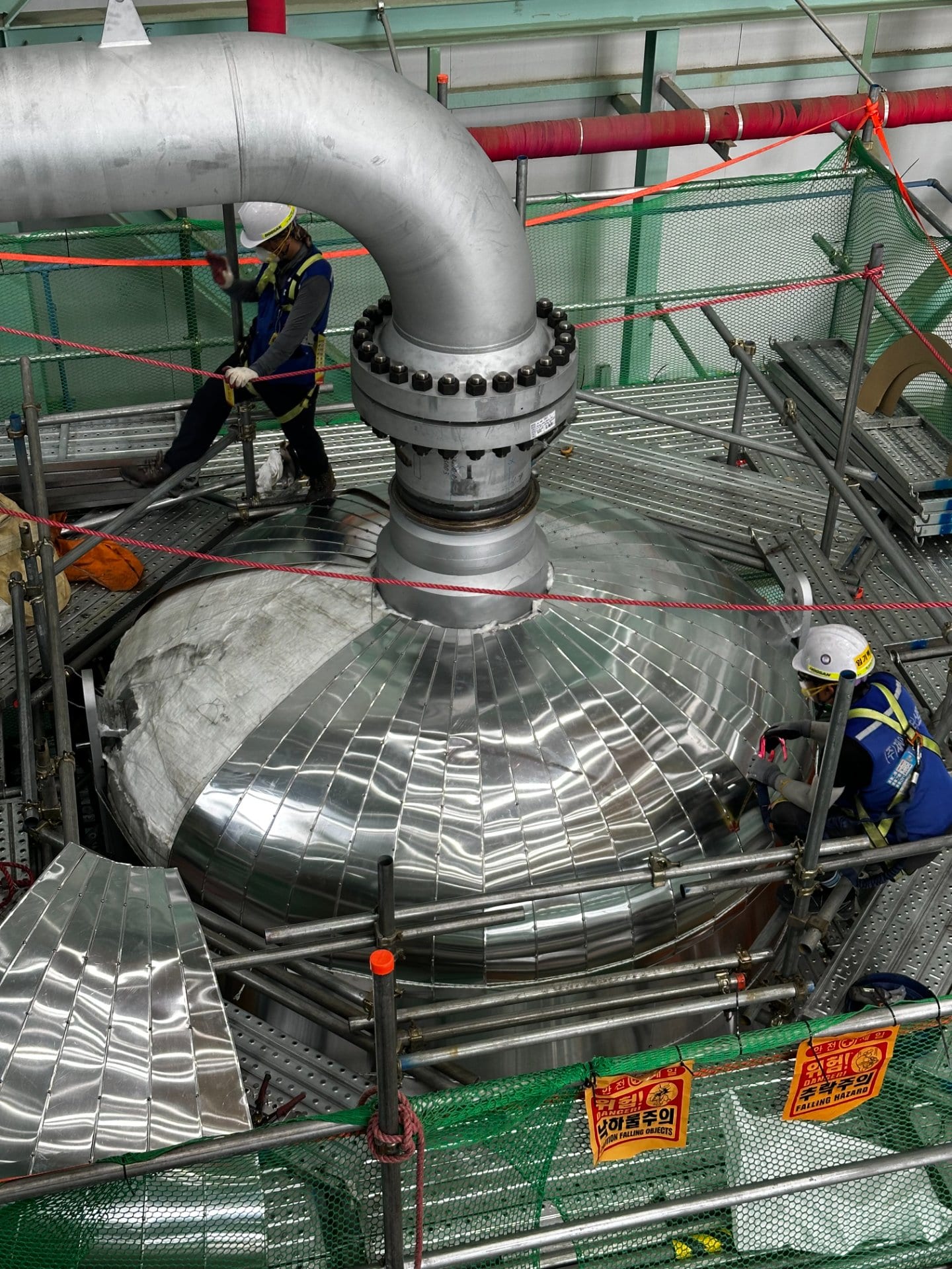 대성판금 보온 시공 현장